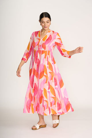 Foil Dress Cruisin – elegant linen dress in a relaxed spring silhouette, available at Pink Poppies Living Creatively Stanthorpe boutique and online.