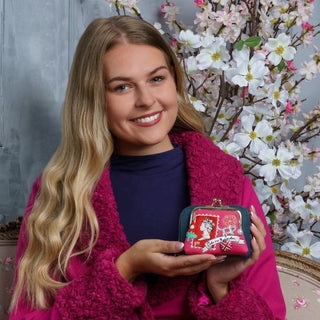 Vendula London handbags at Pink Poppies – quirky, collectible designs inspired by cafés and shops.