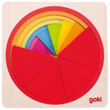 Goki Puzzle - Circle - Pink Poppies 