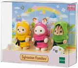 Sylvanian Families - Costume Cuties Baby Trio (ninja) - Pink Poppies 