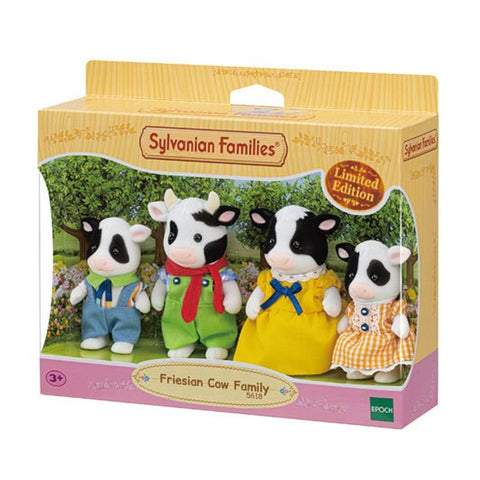 Sylvanian Families - Family Fresian Cow - Pink Poppies 