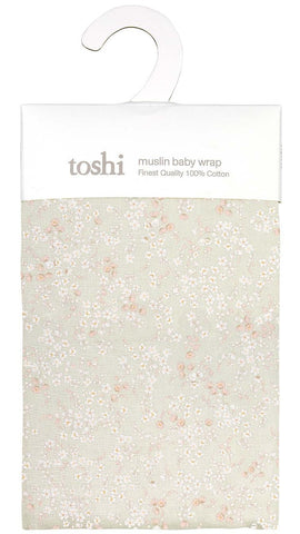 Toshi Baby Wrap Muslin Stephanie - Pink Poppies 