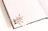 Cath Kidston A5 Notebook Navy Floral - Pink Poppies 