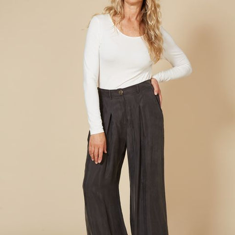 Eb/ive Pant Vienetta Culotte Fossil - Pink Poppies 