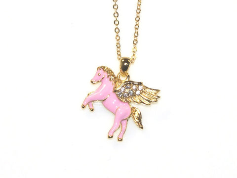 Goody Gumdrops Necklace Pegasus Gold Pink - Pink Poppies 