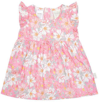 Toshi Baby Dress Yasmin Honeysuckle - Pink Poppies