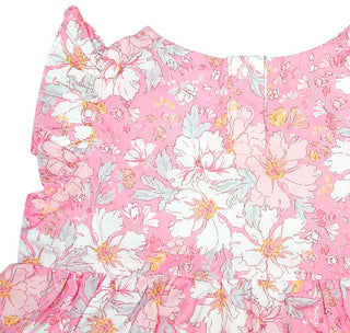 Toshi Baby Dress Yasmin Honeysuckle - Pink Poppies