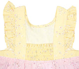 Toshi Baby Dress Tiered Nina - Pink Poppies 