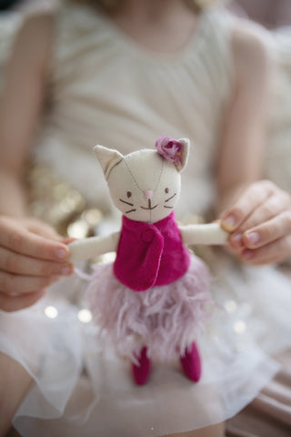 Great Pretenders Doll Kitten Rosie Mini - Pink Poppies 