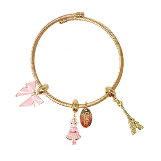 Claris Charm Bracelet - Pink Poppies
