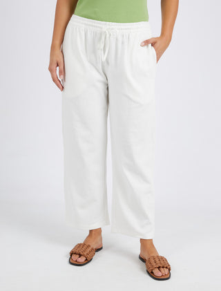 Foxwood Pant Jordan White - Pink Poppies