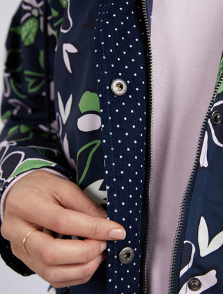 Elm Raincoat Idyll Floral - Pink Poppies