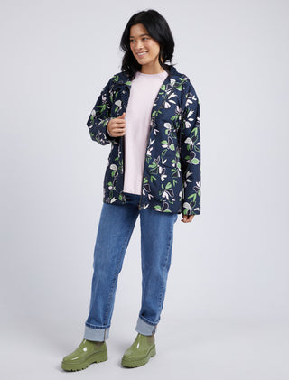 Elm Raincoat Idyll Floral - Pink Poppies