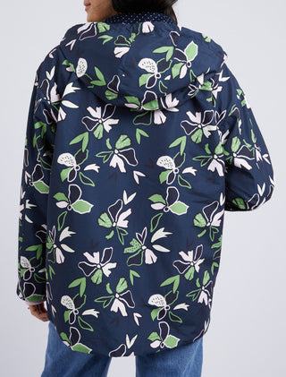 Elm Raincoat Idyll Floral - Pink Poppies