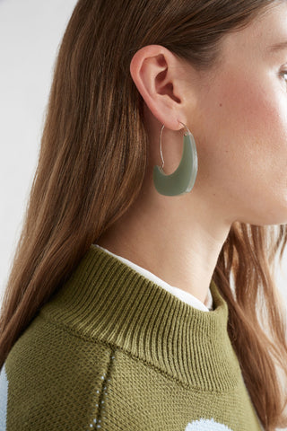Elk Earrings Neve - Jade Green