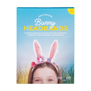 Discovery Zone Make Your Own Bunny Headbands 2pcs Set Multi-coloured