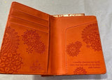 Intrinsic Passport Wallet Persimmon - Pink Poppies 