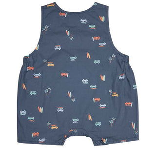Toshi Baby Romper Nomad Malibu - Pink Poppies