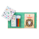 Tiger Tribe Colouring Set Animal All Stars - Pink Poppies 
