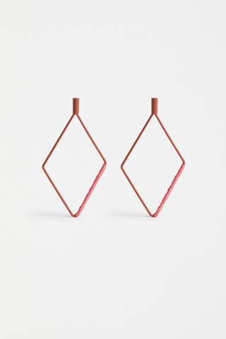 Elk Earrings Nett Drop - Pink Poppies