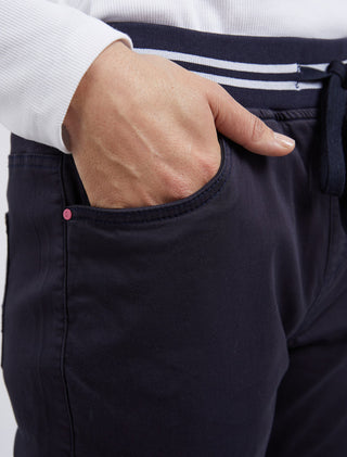 Elm Jogger Margo Navy - Pink Poppies