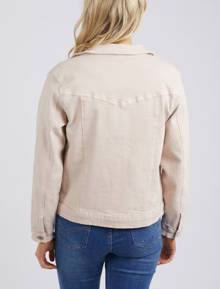 Elm Jacket Tilly Oatmeal - Pink Poppies