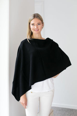 Classic Topper Cashmere Ebony