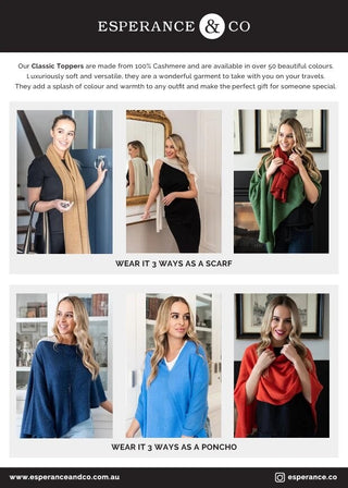 Classic Topper Cashmere Ebony