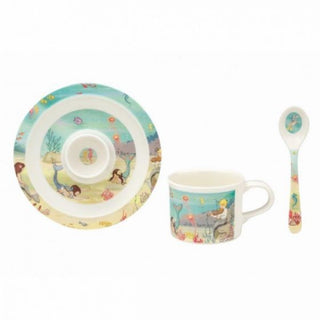 Belle & Boo – Mermaid Egg-cup Breakfast Set 3pc Set