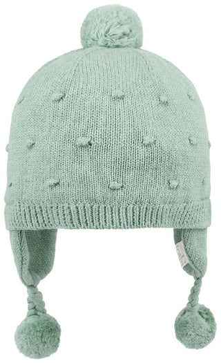 Toshi Organic Earmuff - Fantasy Jade - Pink Poppies