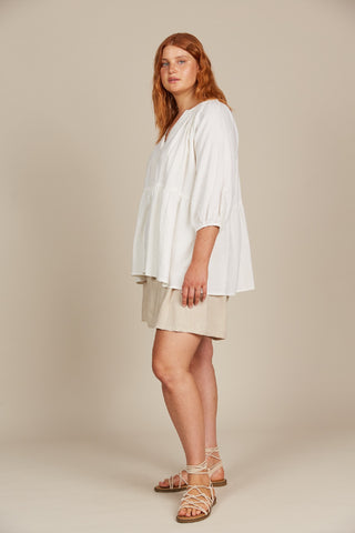 Isleofmine Top Amelie Button Lotus