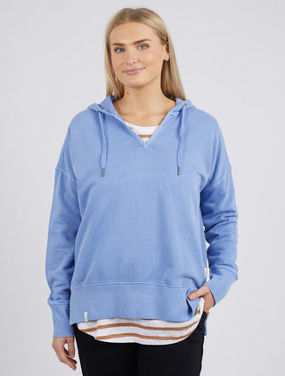 Elm Hoody Paris Cornflower - Pink Poppies