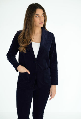 Humidity Jacket Blondie Indigo - Pink Poppies