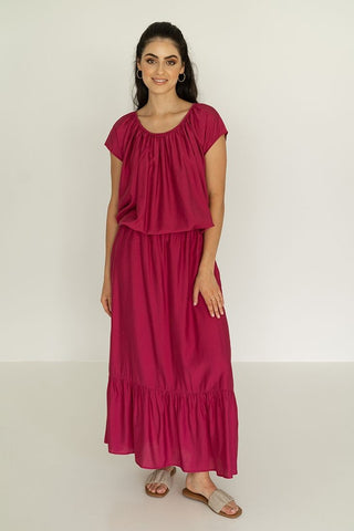 Humidity Skirt Monet Fuchsia - Pink Poppies