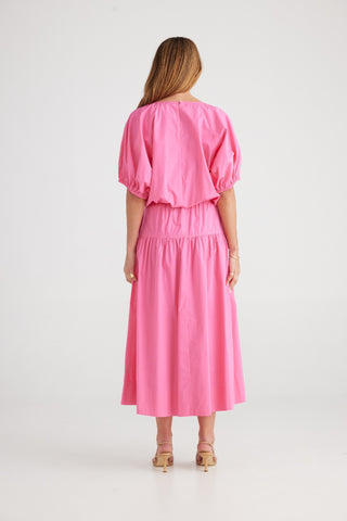 Brave&true Skirt Provence Hot Pink - Pink Poppies