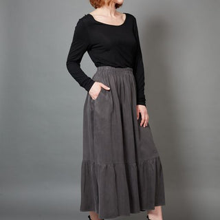 Eb/ive Skirt Maxi Vienetta Fossil - Pink Poppies