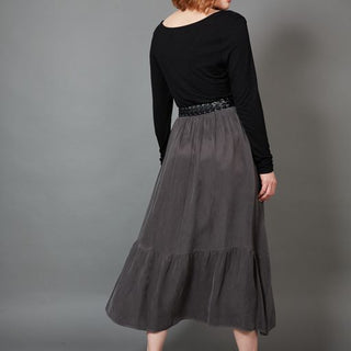 Eb/ive Skirt Maxi Vienetta Fossil - Pink Poppies
