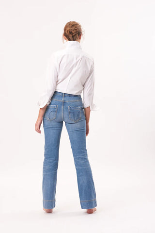 Shirty Classic Shirt White - Pink Poppies