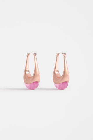 Elk Earrings Lilac Korvvo Long Hoop