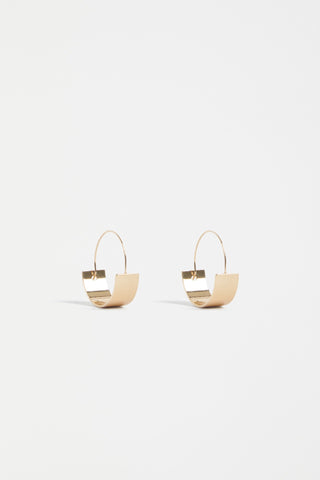 Elk Earrings Tona Small Hoop - Gold