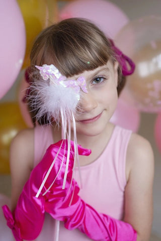 Great Pretenders Unicorn Sequins Wand - Pink Poppies