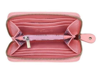 Vendula Pizza Truck Small Zip Around Wallet - Pink Poppies