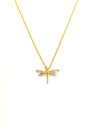 Tigertree Necklace Dragonfly Crystal