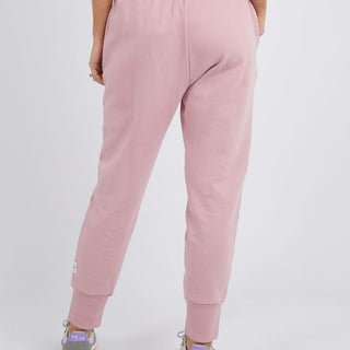 Elm Trackpant Cosy Dusty Pink - Pink Poppies