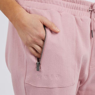 Elm Trackpant Cosy Dusty Pink - Pink Poppies