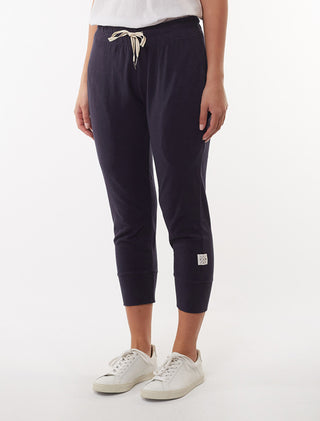 Elm Pant Brunch Navy - Pink Poppies