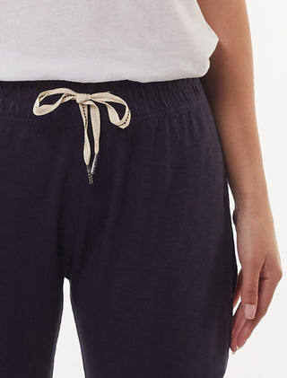 Elm Pant Brunch Navy - Pink Poppies