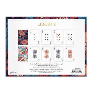 Liberty Floral Playing Card Set - Pink Poppies