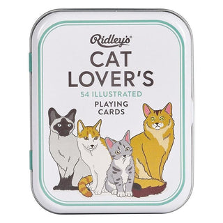 Ridleys Playing Cards Cat Lovers - Pink Poppies