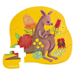 Croccreek Puzzle 12pc - Kangaroo & Joey